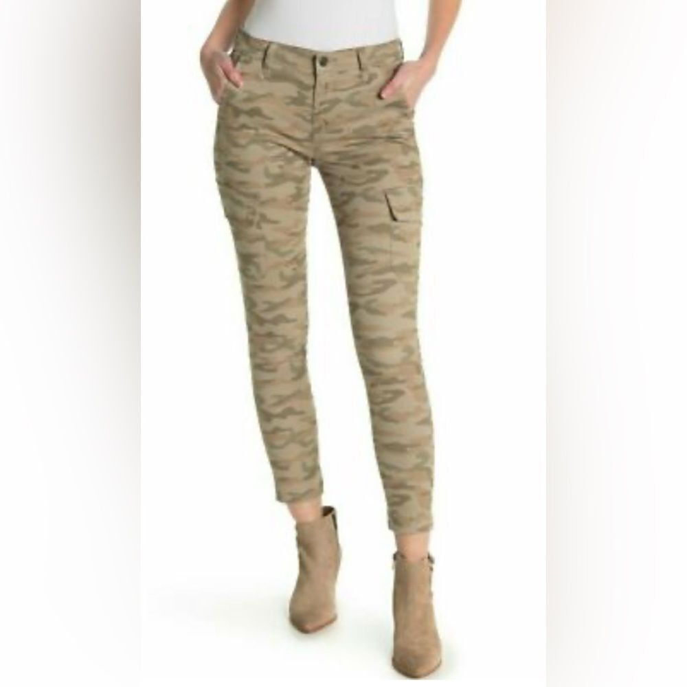 Joe's Jeans - Womens Mid Rise Utility cargo Skinny Jeans - Olive Camo 30 - Picture 3 of 8